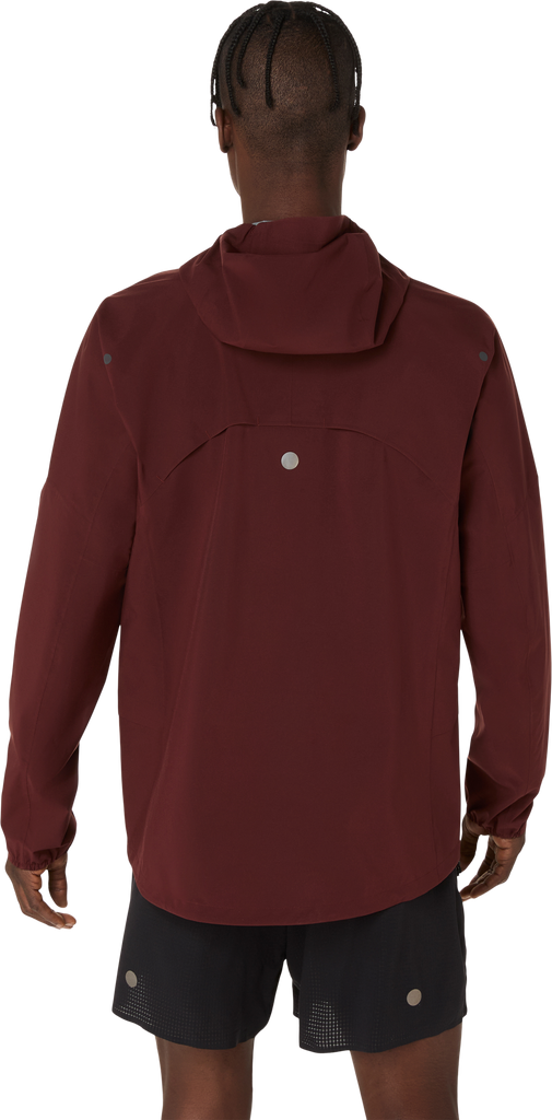 Marathon ASICS Metarun Waterproof Jacket - Dark Red Planet (Men's