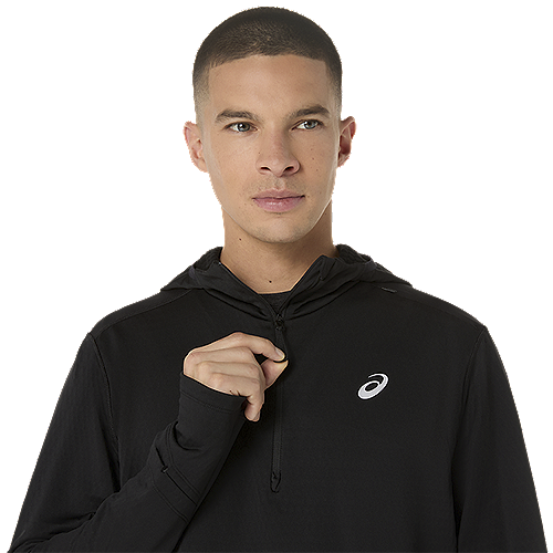 Marathon ASICS Road Winter Long Sleeve Hoodie - Midnight (Men's
