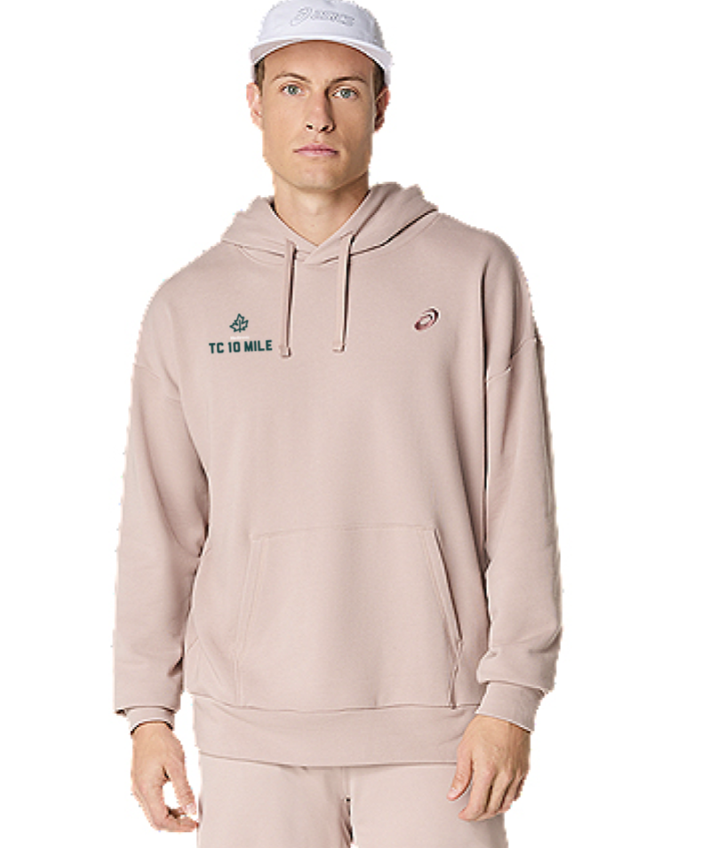 10 Mile ASICS Sweat Relaxed Pullover Hoodie - Fawn (Unisex Sizing