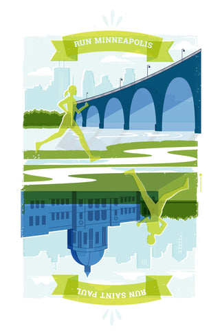 Run Minneapolis / Run Saint Paul poster