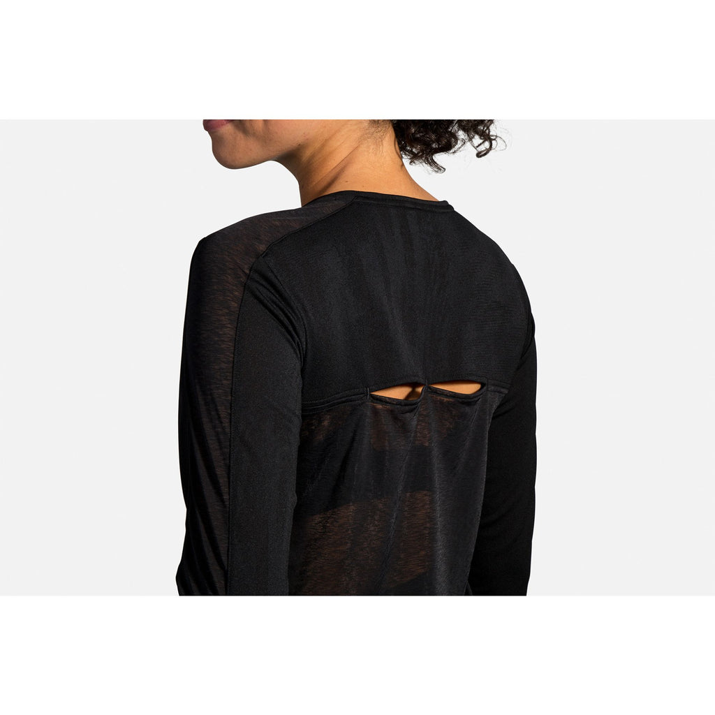 Brooks TCM Spirit Long Sleeve - Black Jaquard (Women's Sizing)