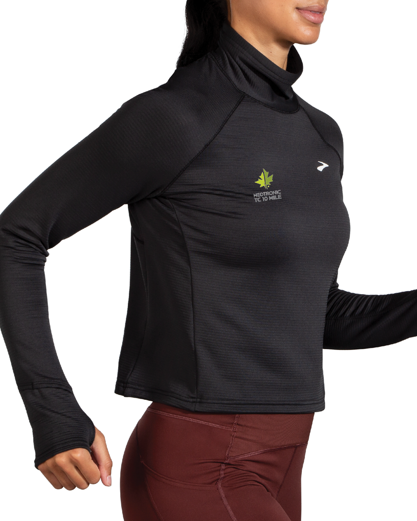 Brooks 10 Mile Notch Thermal Long Sleeve Black (Women's Sizing) Twin Cities In Motion