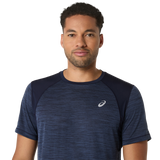 Marathon ASICS Road Short Sleeve Top - Midnight (Men's Sizing)