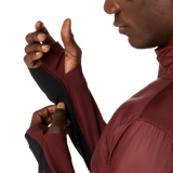 Marathon FINISHER ASICS Road Winter Jacket - Dark Red Planet (Men's Sizing)