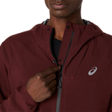 Marathon ASICS Metarun Waterproof Jacket - Dark Red Planet (Men's Sizing)