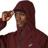 Marathon ASICS Metarun Waterproof Jacket - Dark Red Planet (Men's Sizing)
