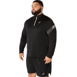 10 Mile ASICS Icon LS 1/2 Zip - Black (Men's Sizing)