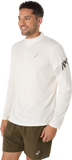 10 Mile ASICS Icon 1/2 Zip Long Sleeve Top - Cream (Men's Sizing)
