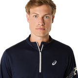 Marathon ASICS Icon LS 1/2 Zip - Midnight (Men's Sizing)