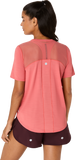 Marathon ASICS Road SS Top - Dark Pink Clay (Women's Sizing)