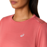 Marathon ASICS Road SS Top - Dark Pink Clay (Women's Sizing)