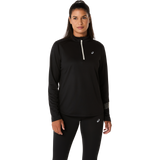 10 Mile ASICS Icon 1/2 Zip LS Top - Black (Women's Sizing)