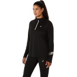 Marathon ASICS Icon 1/2 Zip LS Top - Black (Women's Sizing)