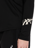 Marathon ASICS Icon 1/2 Zip LS Top - Black (Women's Sizing)