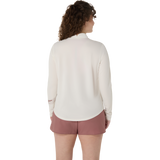 10 Mile ASICS Icon 1/2 Zip Long Sleeve Top - Cream (Women's Sizing)