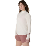 10 Mile ASICS Icon 1/2 Zip Long Sleeve Top - Cream (Women's Sizing)