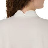 10 Mile ASICS Icon 1/2 Zip Long Sleeve Top - Cream (Women's Sizing)