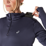 Marathon ASICS Road Winter Long Sleeve Hoodie - Indigo Fog (Women's Sizing)