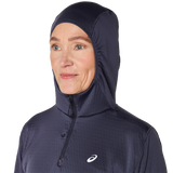 Marathon ASICS Road Winter Long Sleeve Hoodie - Indigo Fog (Women's Sizing)