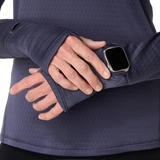 Marathon ASICS Road Winter Long Sleeve Hoodie - Indigo Fog (Women's Sizing)