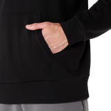 10 Mile ASICS Sweat Relaxed Pullover Hoodie - Black (Unisex Sizing)