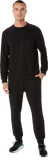 Marathon ASICS Sweat Crew Neck Top - Black (Unisex Sizing)