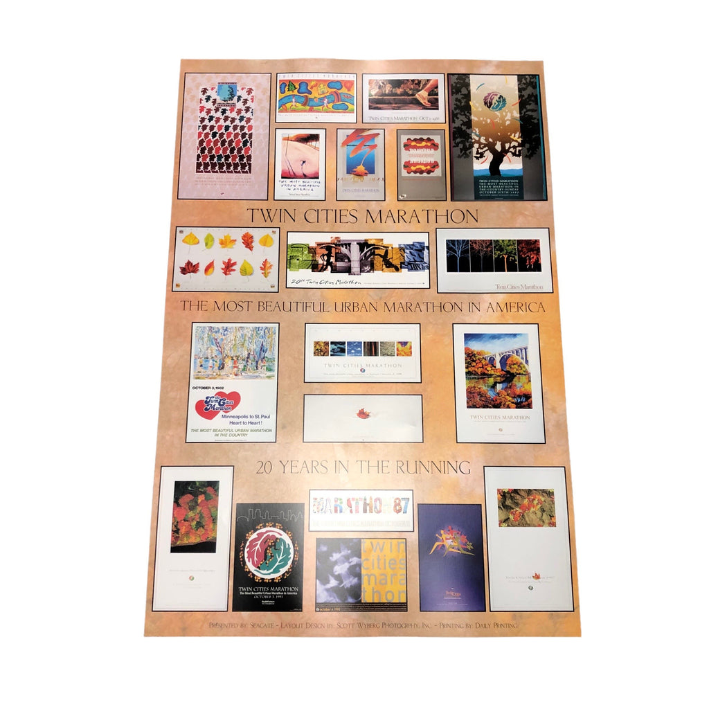 Twin Cities Marathon 20 Years In The Running Poster Twin Cities In