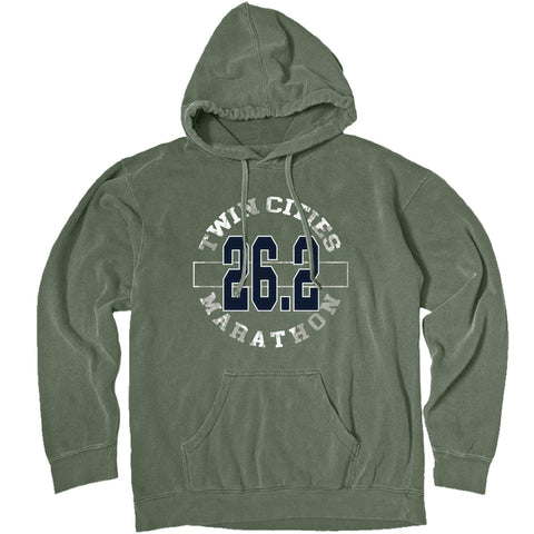 Marathon Dyed Ringspun Fleece Hoodie - Willow