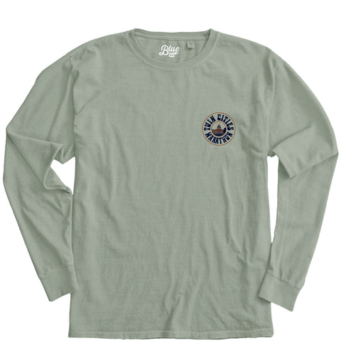 Marathon Long Sleeve Tee - Pale Jade (Unisex Sizing)
