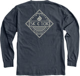 5K/10K Long Sleeve Tee - Indigo (Unisex Sizing)