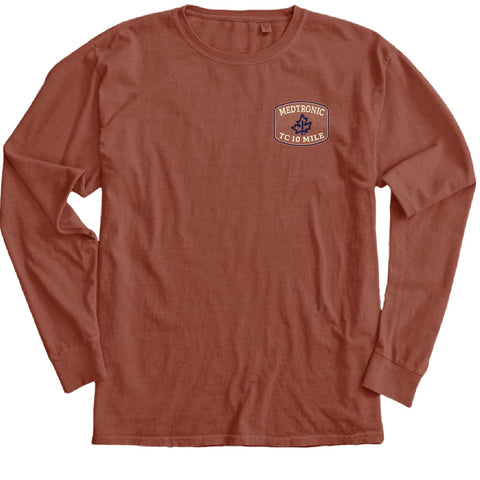 10 Mile Long Sleeve Tee - Redwood (Unisex Sizing)