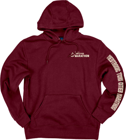 Marathon Fleece Hoodie - Garnet (Unisex Sizing)