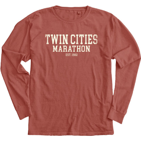 Marathon Dyed Ringspun Long Sleeve - Cinnabar