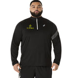 10 Mile ASICS Icon LS 1/2 Zip - Black (Men's Sizing)