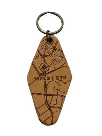 Marathon Weekend Key Chain - Tan