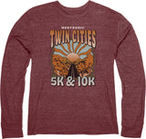 5k & 10k Tri-Blend Long Sleeve - Maroon (Unisex Sizing)