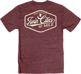 10-Mile Tri-Blend Short Sleeve - Maroon (Unisex Sizing)