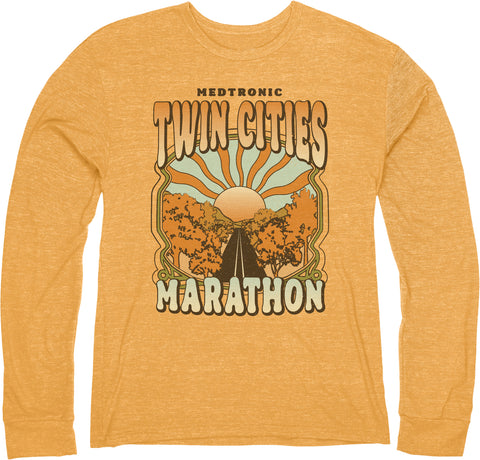 Marathon Tri-Blend Long Sleeve - Mustard (Unisex Sizing)