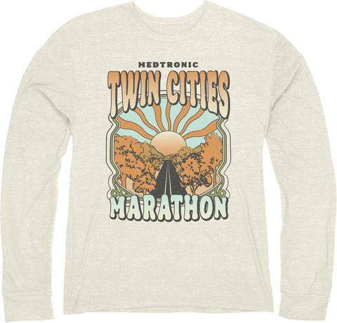 Marathon Tri-Blend Long Sleeve - Oatmeal (Unisex Sizing)