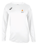 Asics Marathon W Long Sleeve Warm Up Top - White (Women's Sizing)