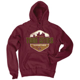 Marathon Sanded Hoodie - Maroon (Unisex Sizing)