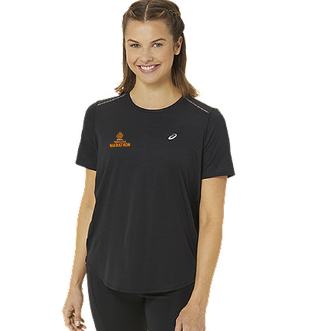 Marathon ASICS Road SS Top - Black (Women's Sizing)