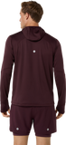 ASICS 2026 Marathon Road Winter LS Hoodie - Men's (Dark Currant)