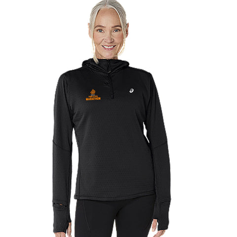 Marathon ASICS Road Winter Long Sleeve Hoodie - Black (Women's Sizing)