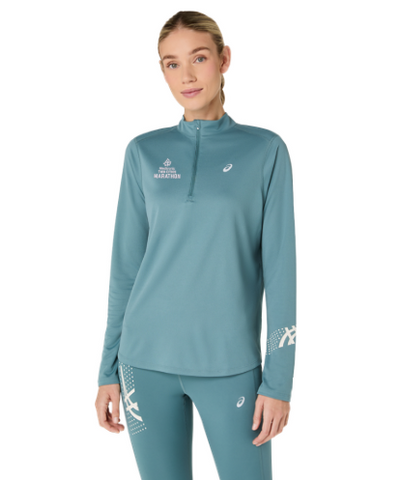 ASICS 2026 Marathon Icon LS 1/2 Zip - Women's (Foggy Teal)
