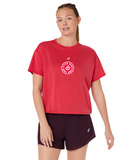 ASICS Marathon Nagino Run SS Top - Women's (Speed Red)