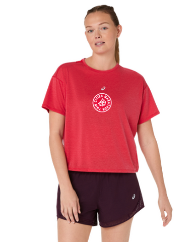 ASICS Marathon Nagino Run SS Top - Women's (Speed Red)
