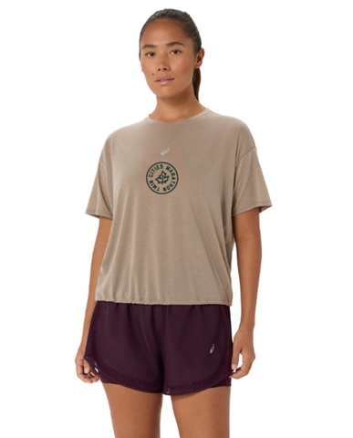 ASICS Marathon Nagino Run SS Top - Women's (Greige)
