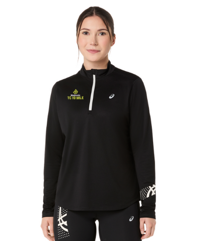 ASICS 2026 10-Mile Icon LS 1/2 Zip - Women's (Performance Black)