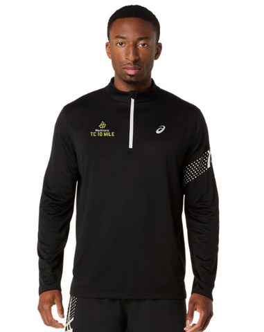 ASICS 2026 10-Mile Icon LS 1/2 Zip - Men's (Performance Black)